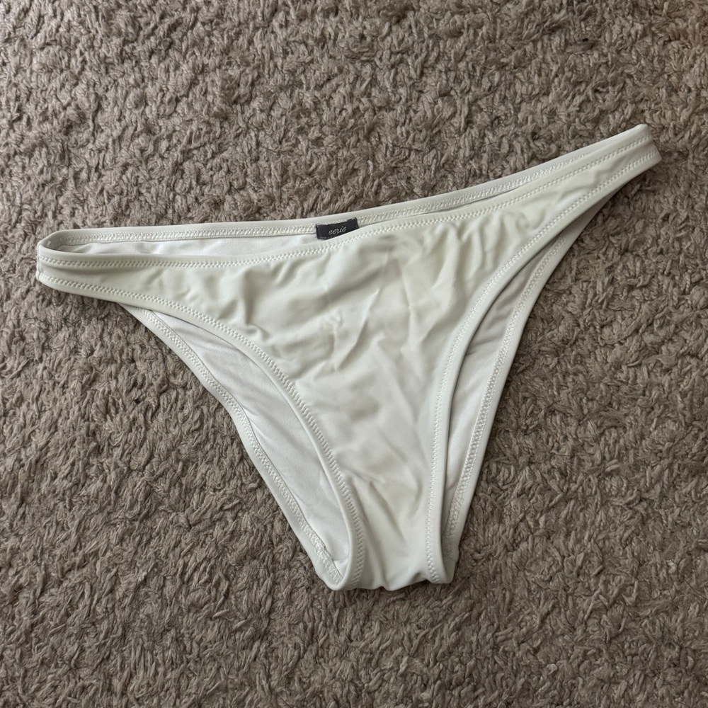 Aerie White Swim Cheeky Bottom